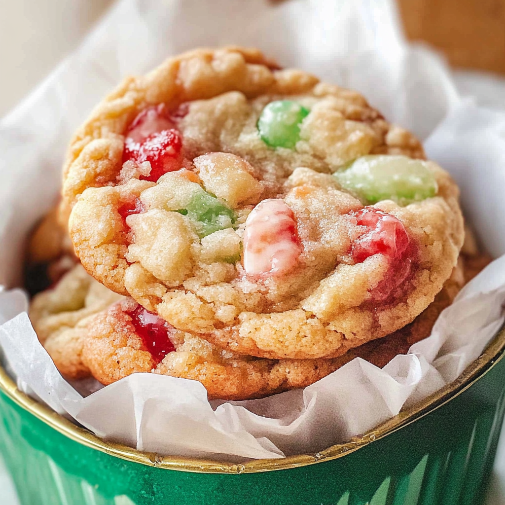 Recipe preparation for Fruitcake Cookies
