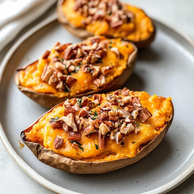 Irresistible Twice-Baked Sweet Potatoes Recipe