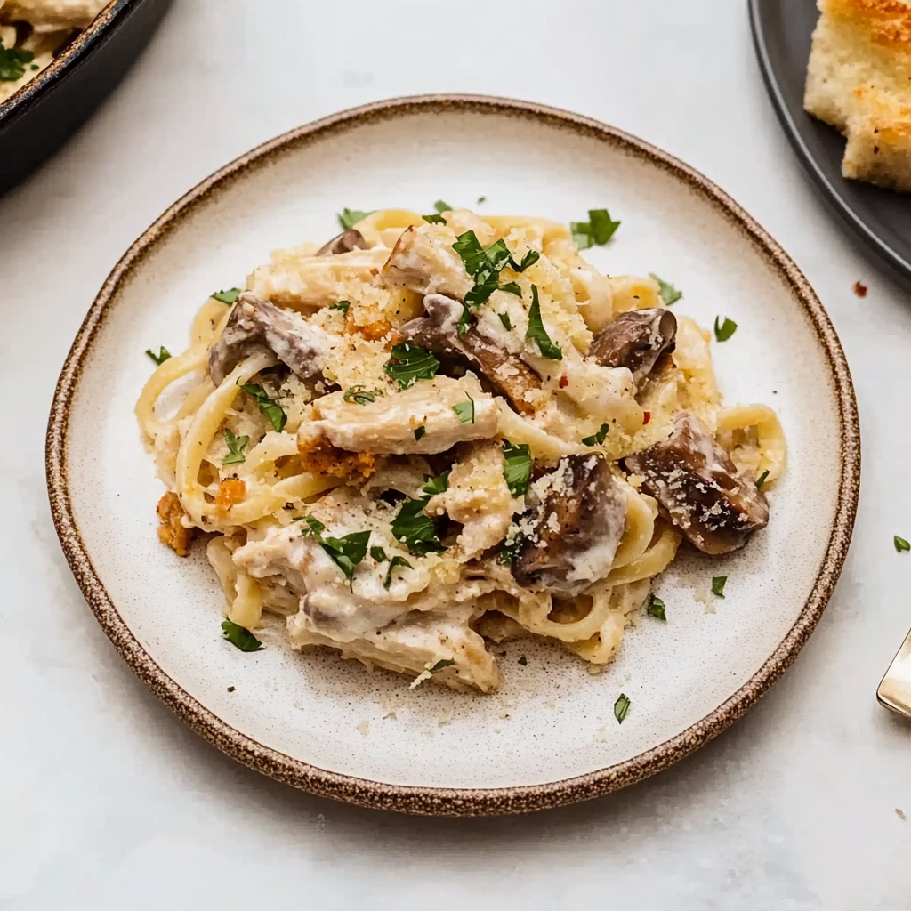 Recipe preparation for Turkey Tetrazzini