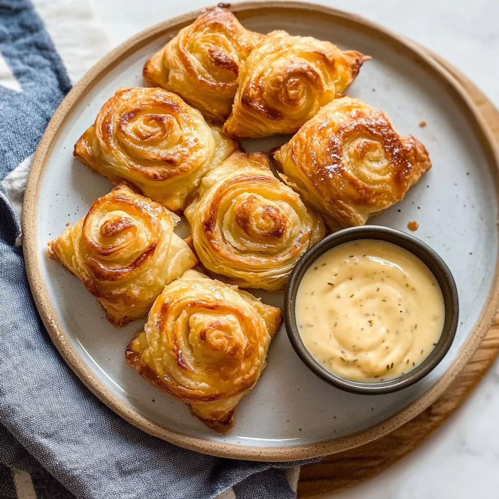 Recipe preparation for Turkey & Swiss Breakfast Crescent Pockets