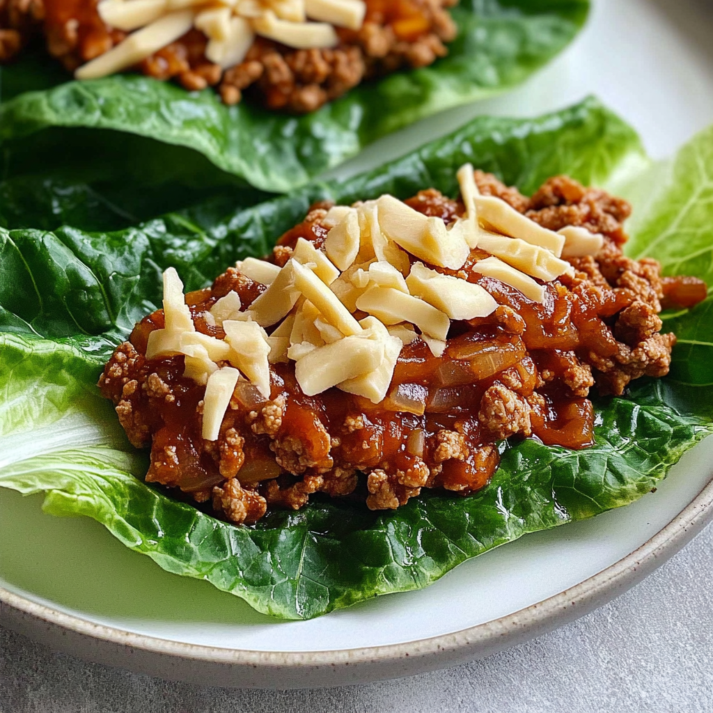 Recipe preparation for Turkey Sloppy Joe Lettuce Wraps