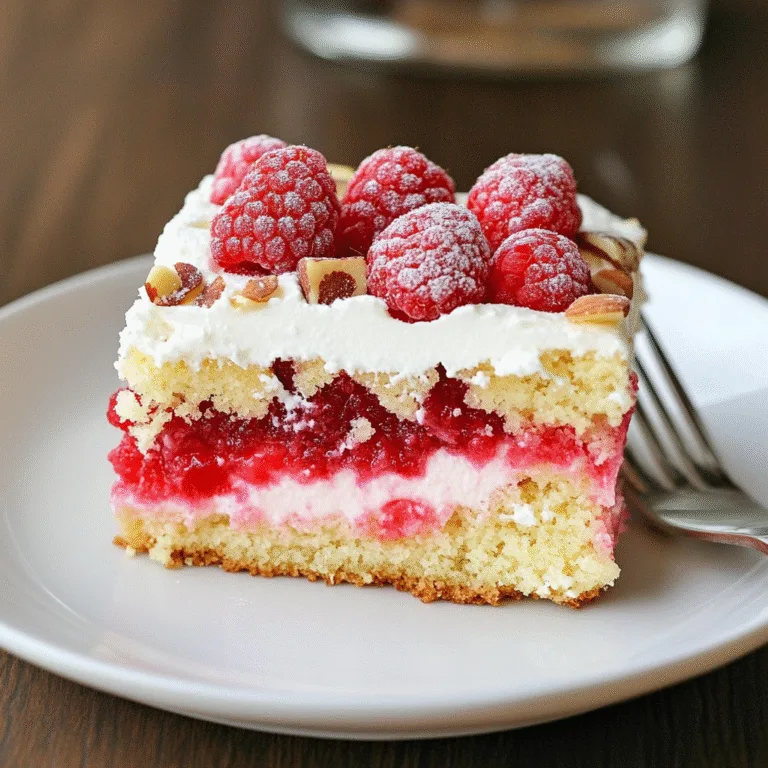 Irresistible Sugared Raspberry Almond Cake Squares Recipe