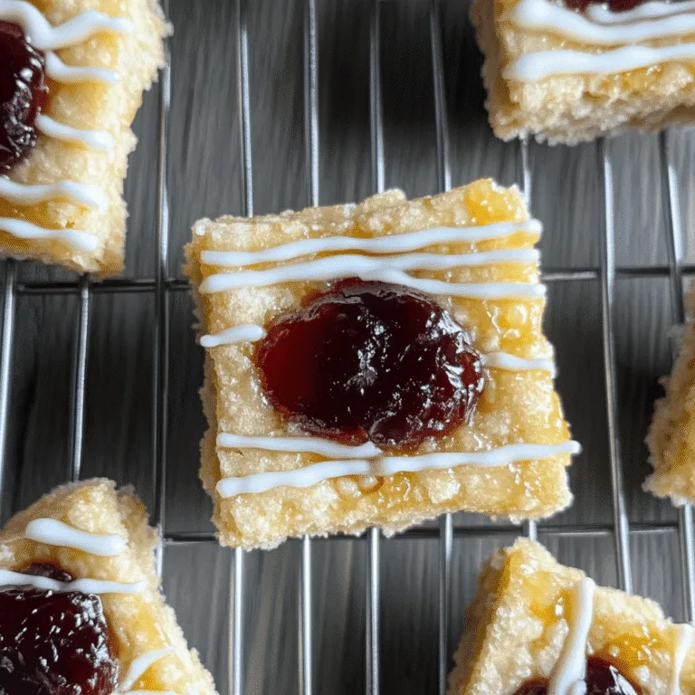 Irresistible Holiday Jam Swirl Thumbprint Bars Recipe