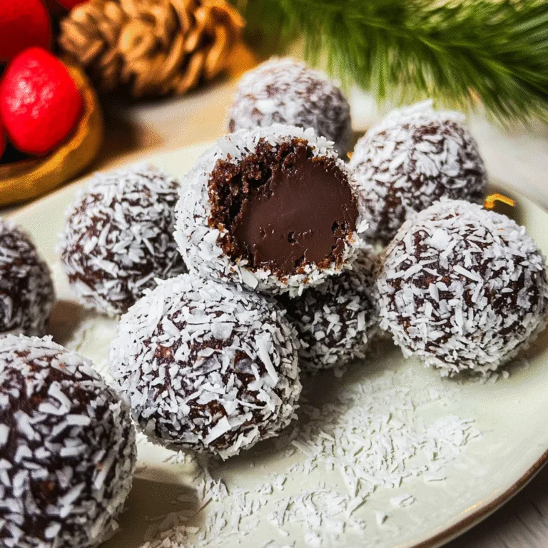 Irresistible No-Bake Chocolate Coconut Snowball Treats