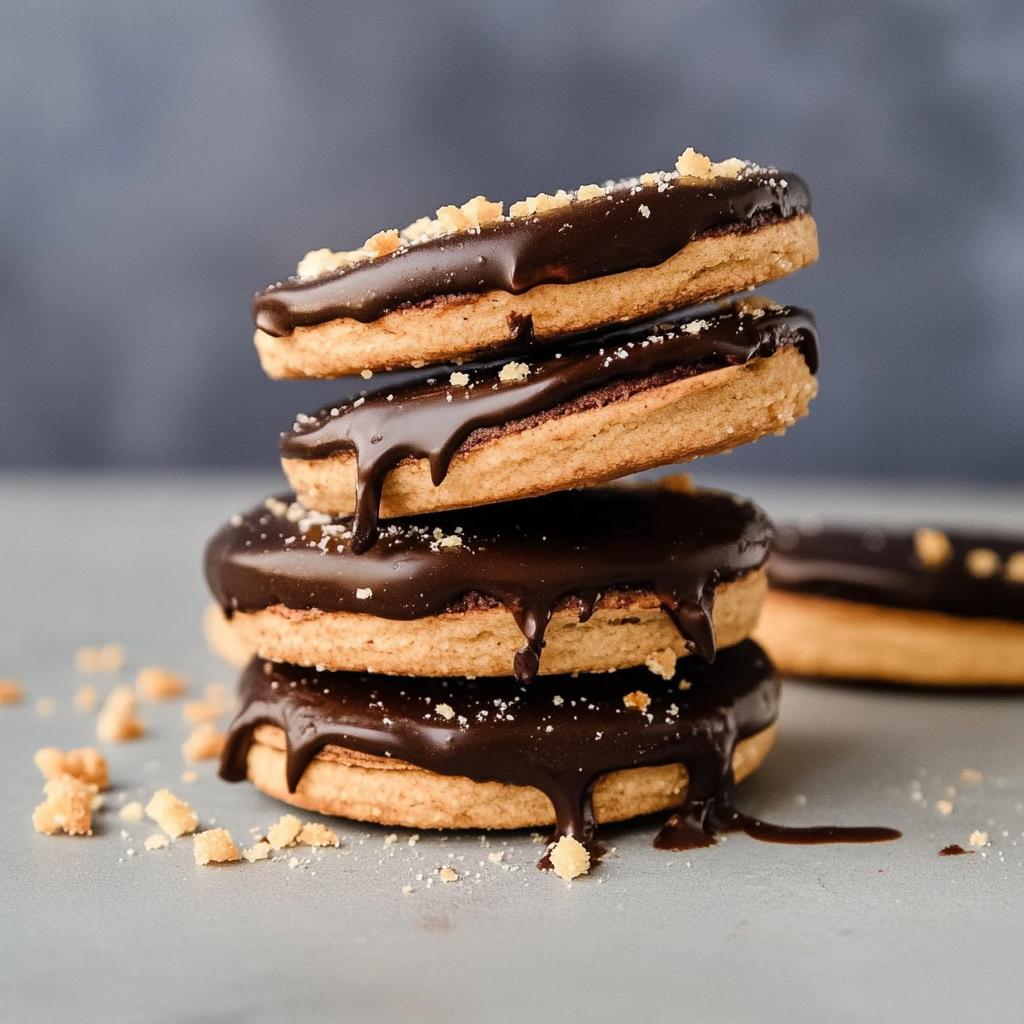 Recipe preparation for Chocolate Hazelnut Winter Sandwich Cookies
