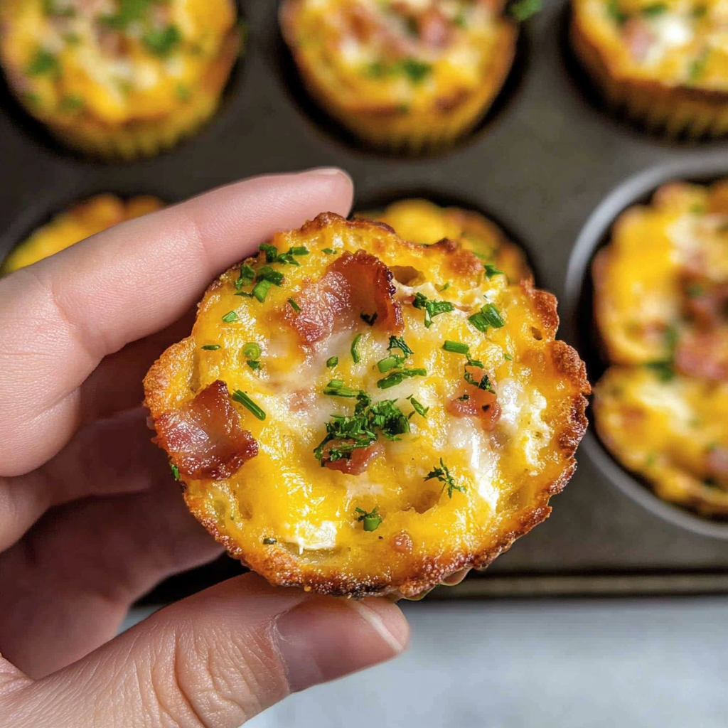 Recipe preparation for Tater Tot Bacon Breakfast Cups