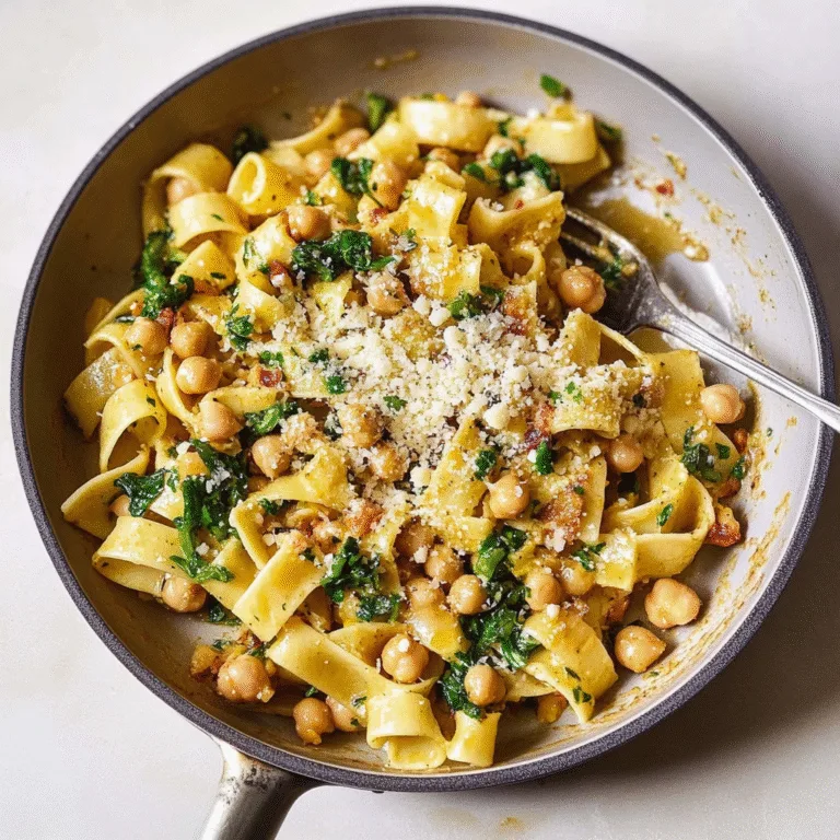 Delightful Simple Lemon Chickpea Pasta with Herbs Recipe