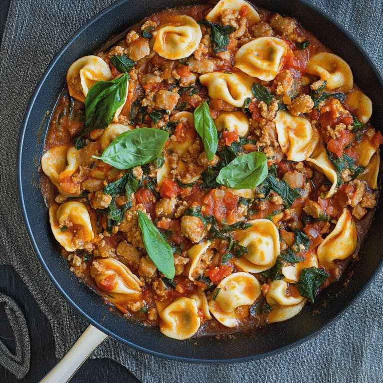 Irresistible One-Pan Sausage & Spinach Tortellini Recipe