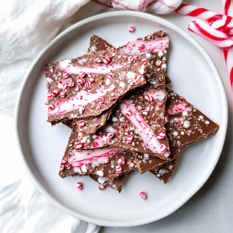 Irresistible Candy Cane Chocolate Bark Recipe for Holidays