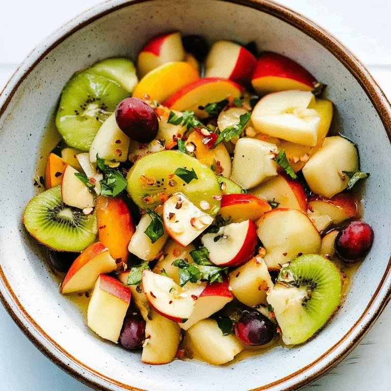 Refreshing Apple Kiwi Honey Lime Salad Recipe Delight