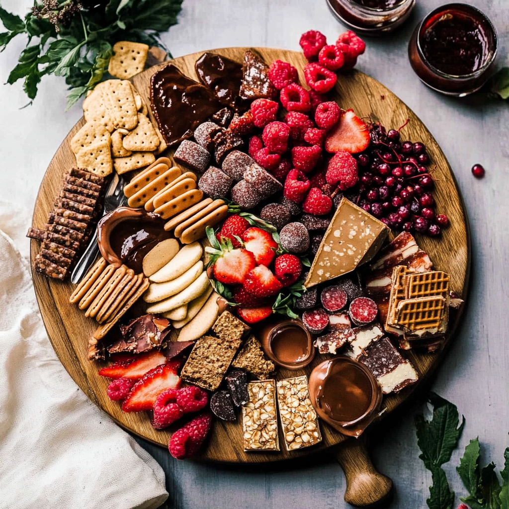 Recipe preparation for Winter Dessert Charcuterie Board