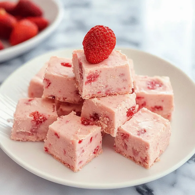 Irresistible Sweetened Condensed Milk Fudge with Strawberries