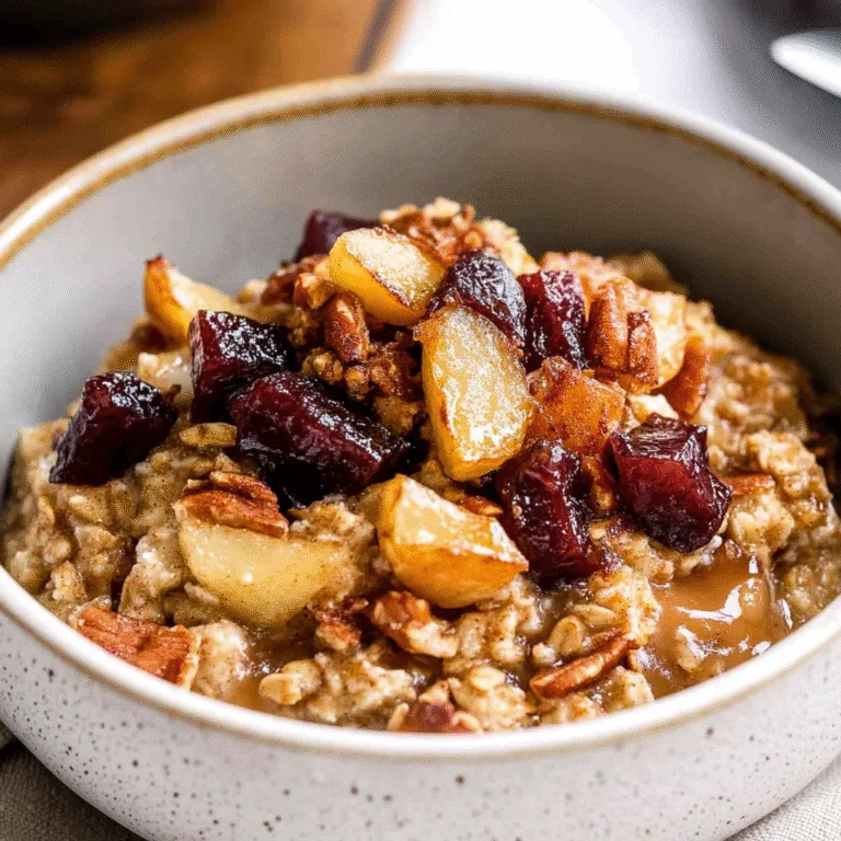 Warm & Cozy Crockpot Apple Cinnamon Oatmeal Breakfast