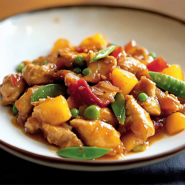 Irresistible Mango Chicken Stir Fry with Sweet Chili Sauce