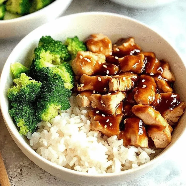 Quick Teriyaki Chicken Rice Bowls: A Flavorful Delight