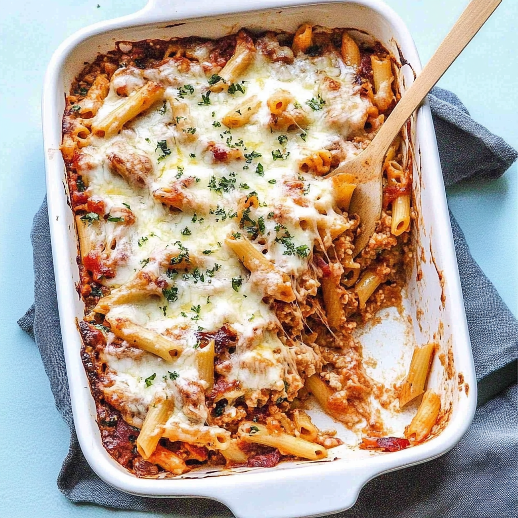 Recipe preparation for Baked Ziti with Roasted Winter Vegetables