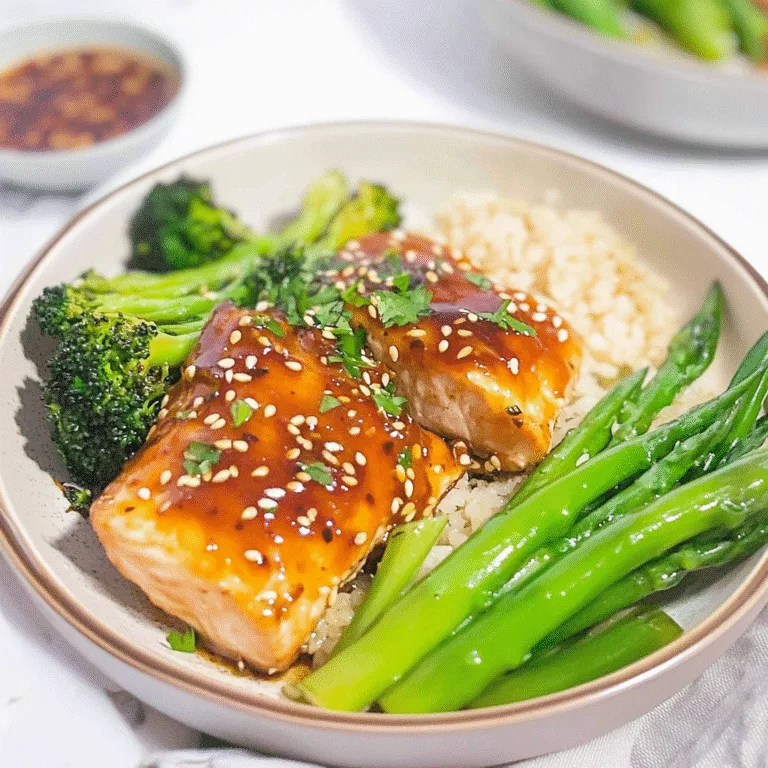 Irresistible Sweet Chili Glazed Salmon with Veggies