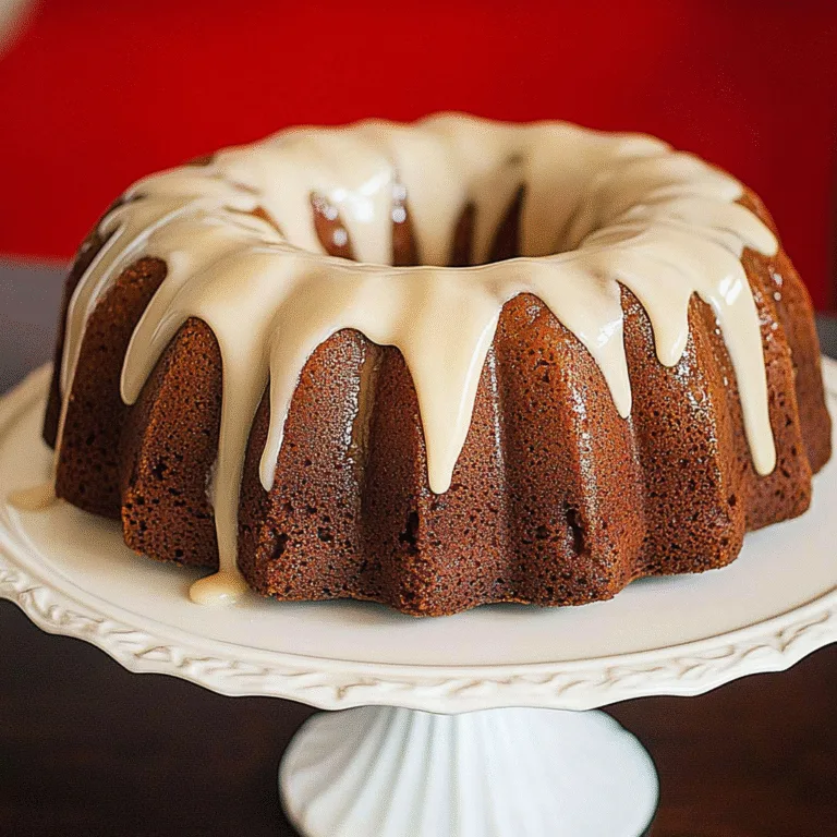 Irresistible Gingerbread Bundt Cake with Cream Cheese Glaze