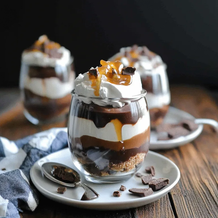 Irresistible Chocolate Caramel Winter Trifle Cups Recipe
