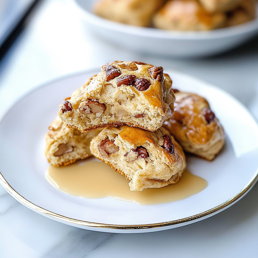 Recipe preparation for Maple Pecan Scones