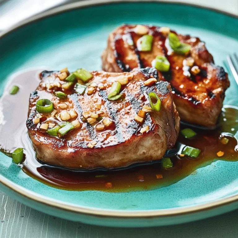 Irresistible Quick Garlic Soy & Ginger Pork Chops Recipe