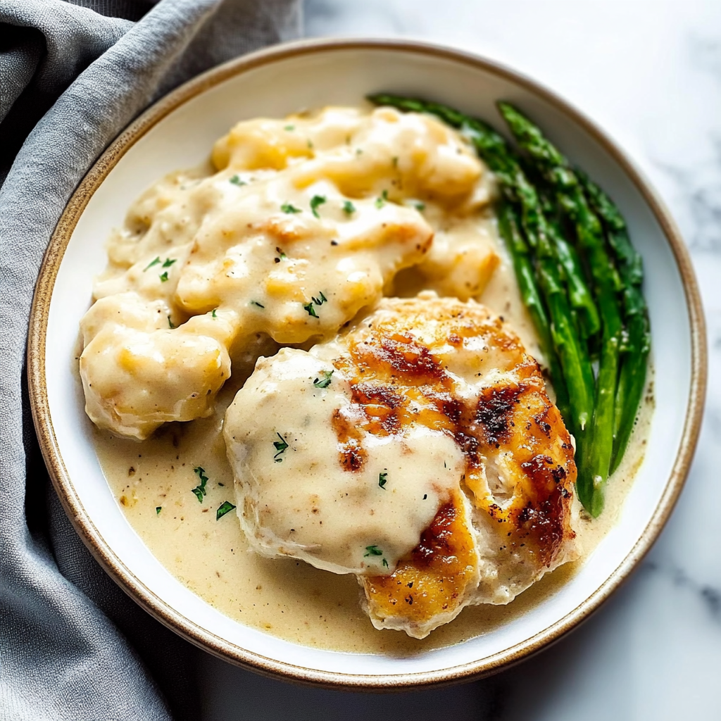 Recipe preparation for Comfort Food Creamy Ranch Chicken Bake