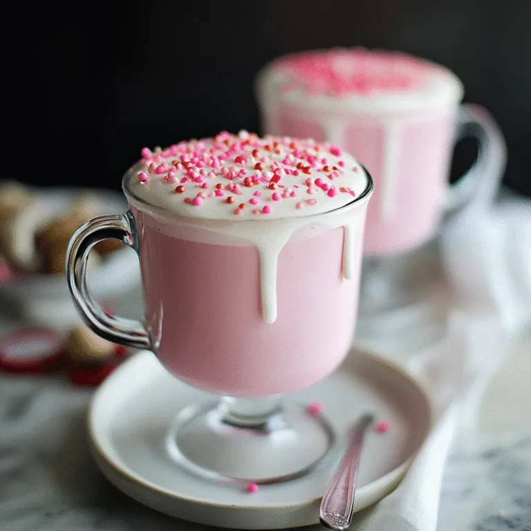 Indulge in Creamy Pink Hot Chocolate – A Cozy Delight