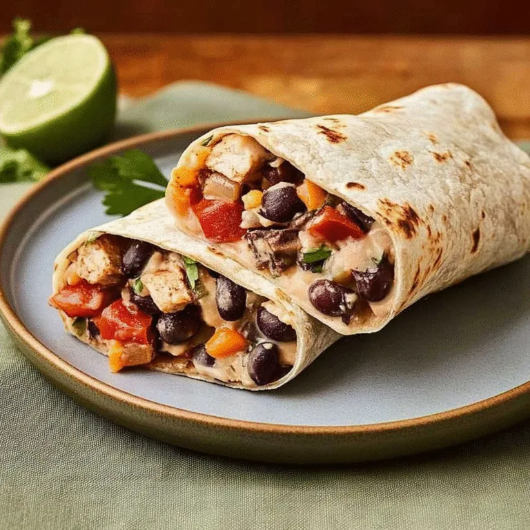 Flavor-Packed Chickpea & Black Bean Wraps Recipe