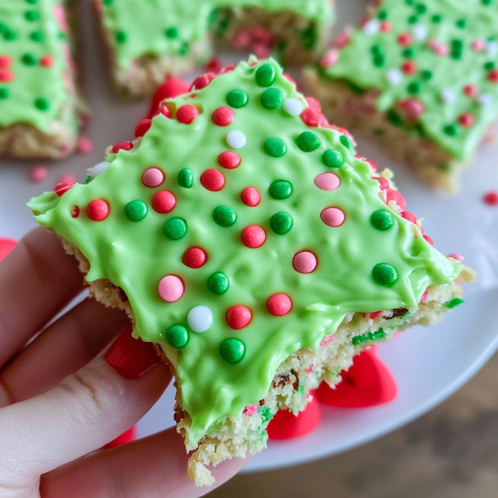 Recipe preparation for Grinch Rice Krispie Treats with Green Marshmallow Swirl