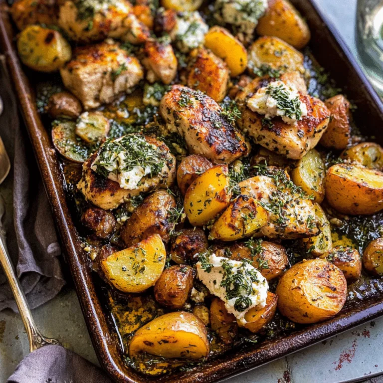 Irresistible One-Pan Chicken & Potatoes with Herb Butter