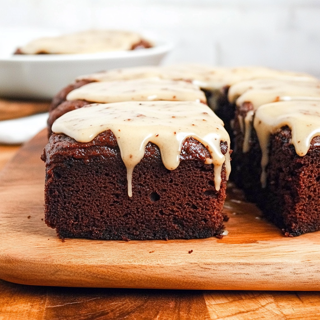 Recipe preparation for Gingerbread Cake with Molasses Frosting