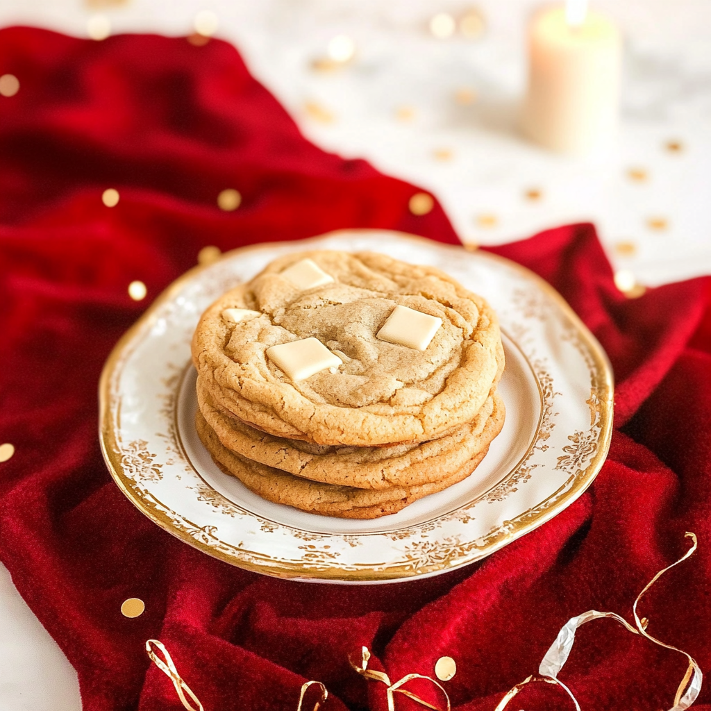 Recipe preparation for Gingerbread White Chip Cookie Knots