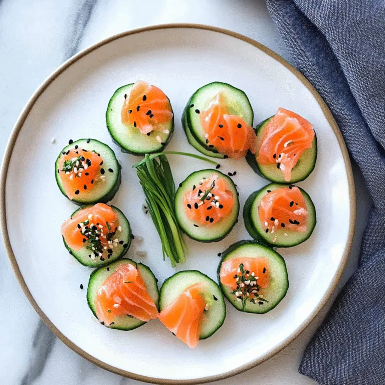 Irresistible Smoked Salmon Cucumber Rounds Recipe