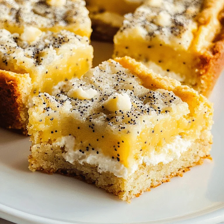 Delightful Lemon Poppyseed Winter Bars Recipe to Savor