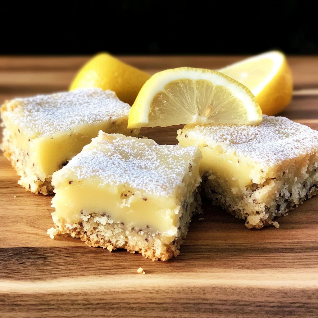 Recipe preparation for Lemon Poppyseed Winter Bars