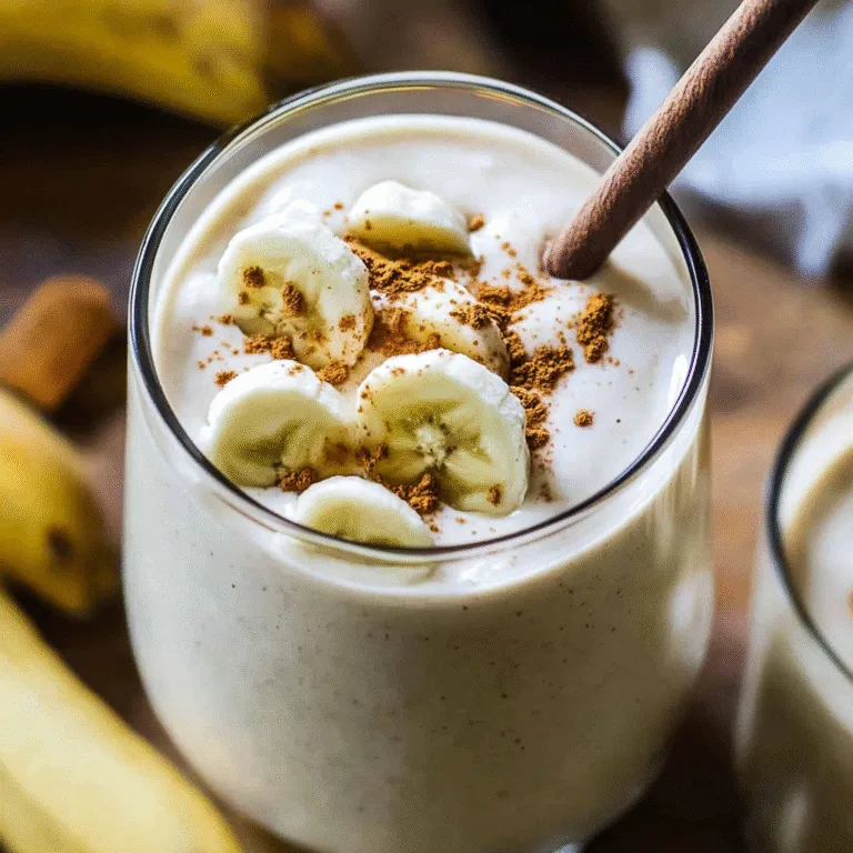 Creamy Honey Banana Smoothie with Greek Yogurt Recipe