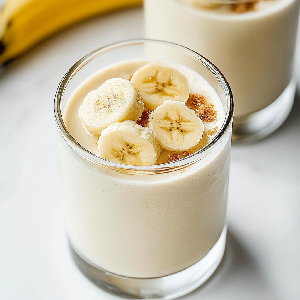 Recipe preparation for Honey Banana Smoothie with Greek Yogurt
