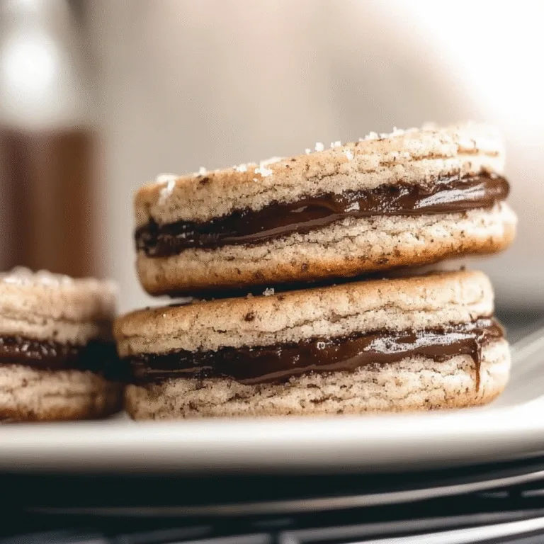 Irresistible Chocolate Hazelnut Winter Sandwich Cookies