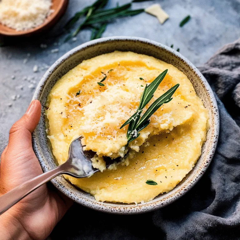 Irresistible Roasted Garlic Parmesan Polenta Recipe