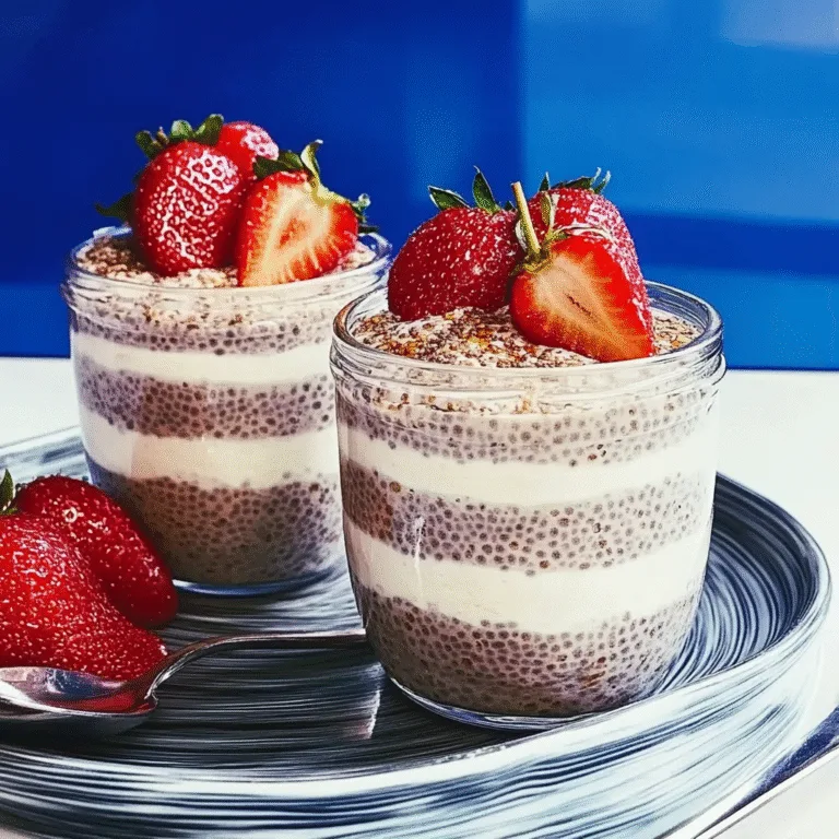 Heavenly Healthy Strawberry Chia Pudding Parfait Delight