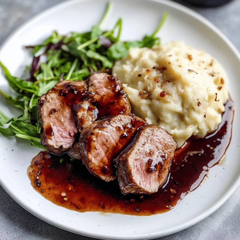 Irresistible Pork Tenderloin Medallions with Raspberry Reduction