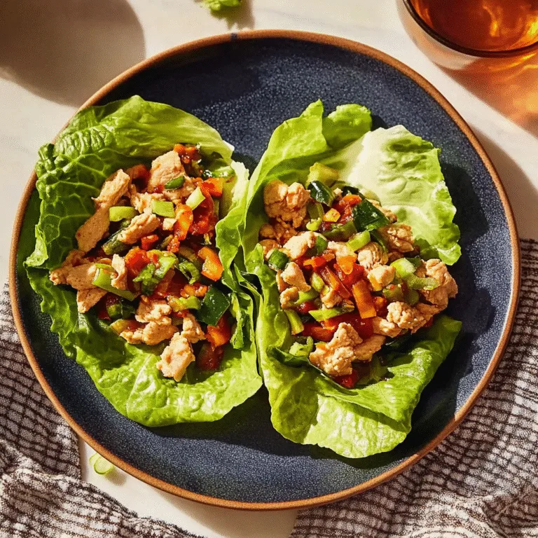 Delicious Chicken Lettuce Wraps – A Flavorful Delight