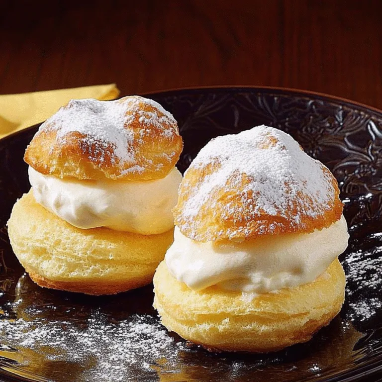 Irresistible Lemon Cream Puffs: A Zesty Delight