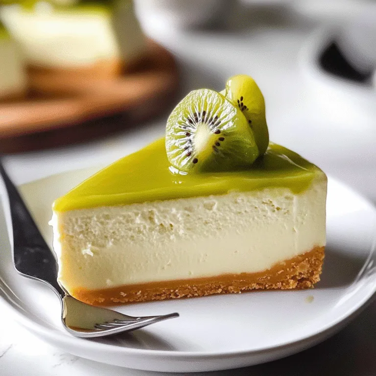 Irresistible Easy Kiwi Cheesecake Recipe to Impress Guests