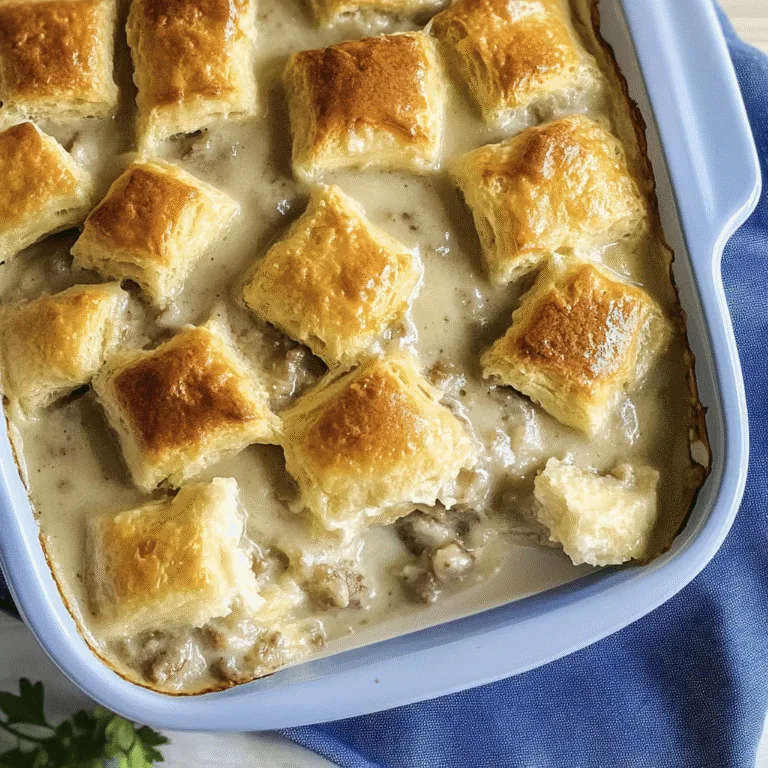 Irresistible Biscuits And Gravy Casserole Recipe to Savor