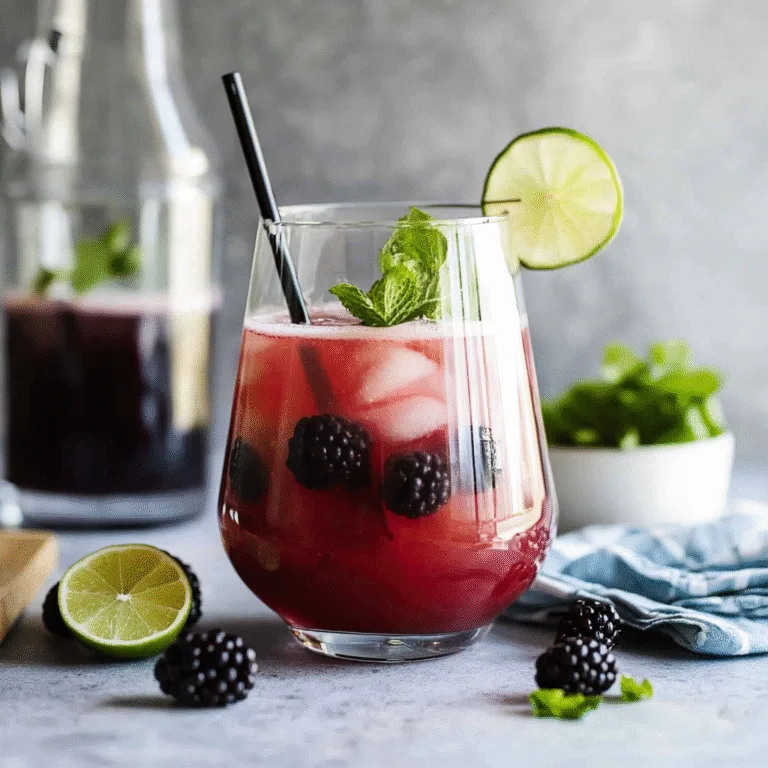 Refreshing Blackberry Lime Prosecco Cocktails Recipe