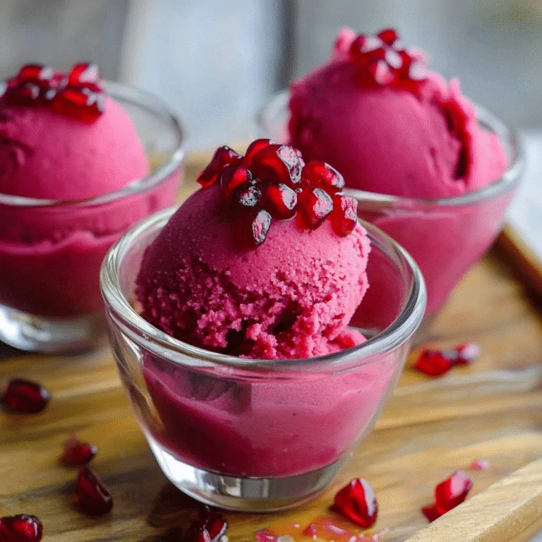 Irresistible Pomegranate Sorbet Recipe for Summer Bliss