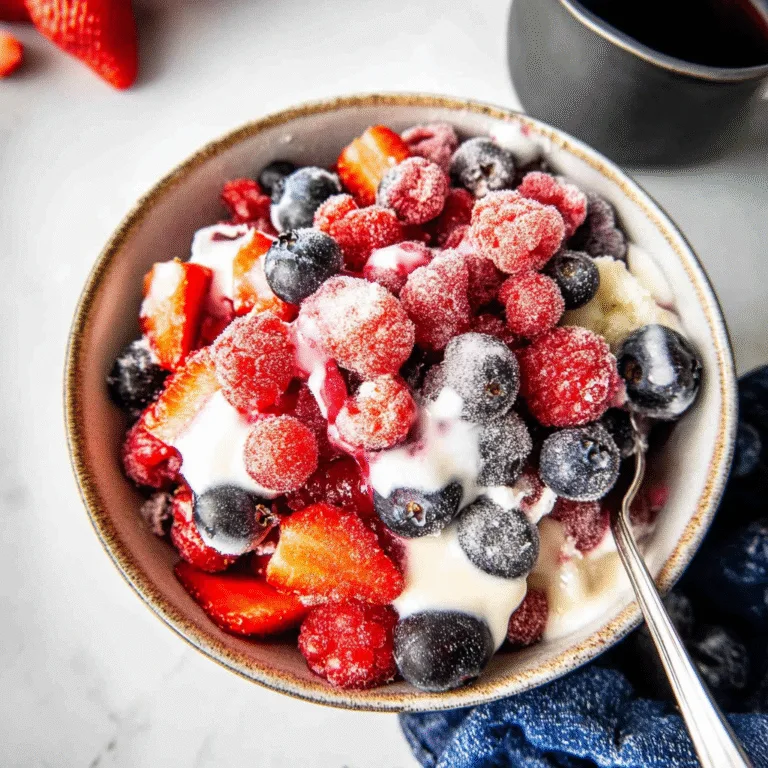 Winter Berry Yogurt Fruit Salad: A Refreshing Delight
