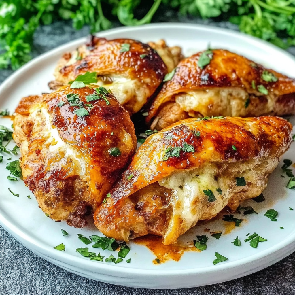 Recipe preparation for Stuffed Pizza Chicken