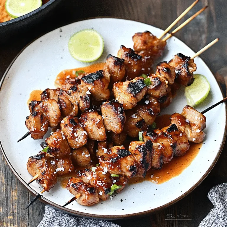 Irresistible Grilled Thai Coconut Chicken Skewers Recipe